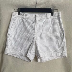 NWOT Banana Republic White Textured Shorts